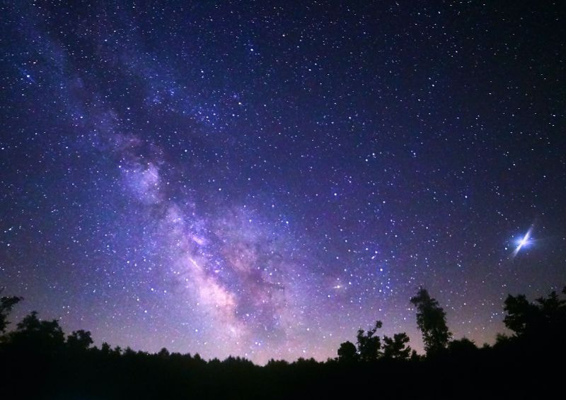 高ソメキャンプ場の星空